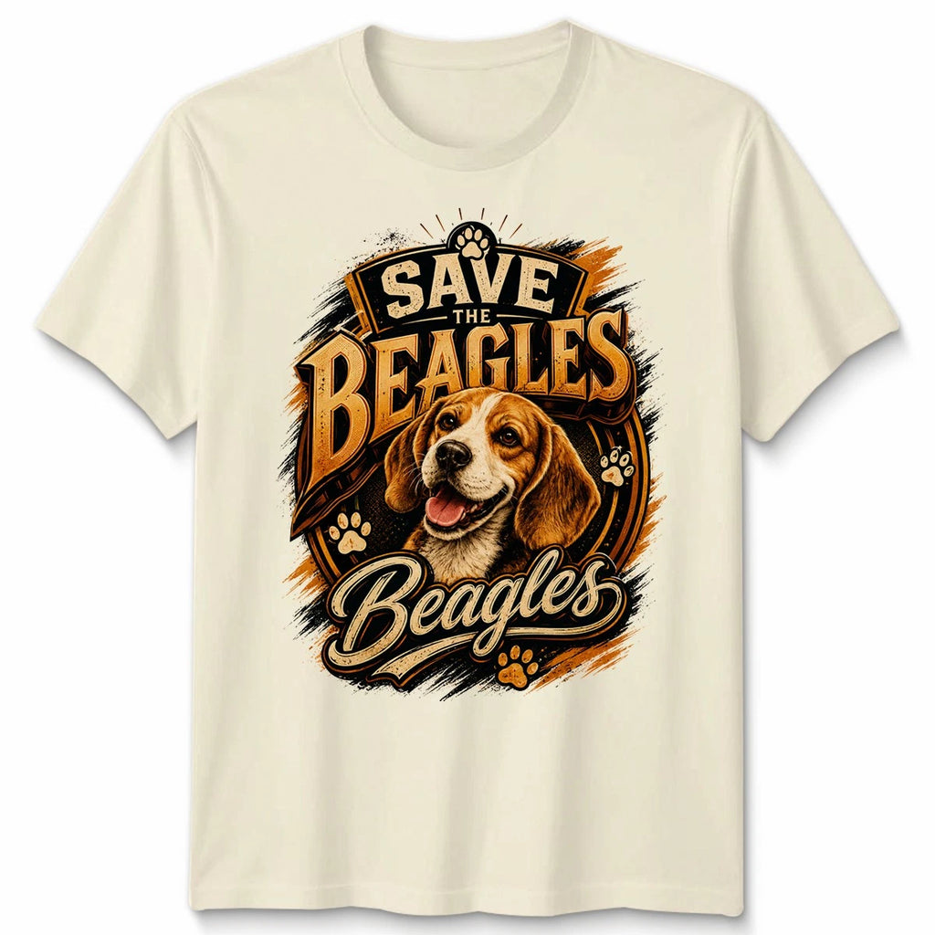 Save The Beagles Unisex T Shirt Cute Dog Lover Gift Beagle Rescue Awareness