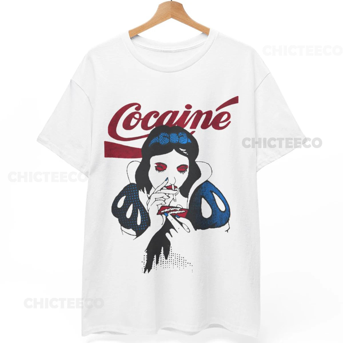 Seditionaries T-Shirt Cocaine SNOW WHI** Punk Rock  Vivienne Westwood Unisex Tee