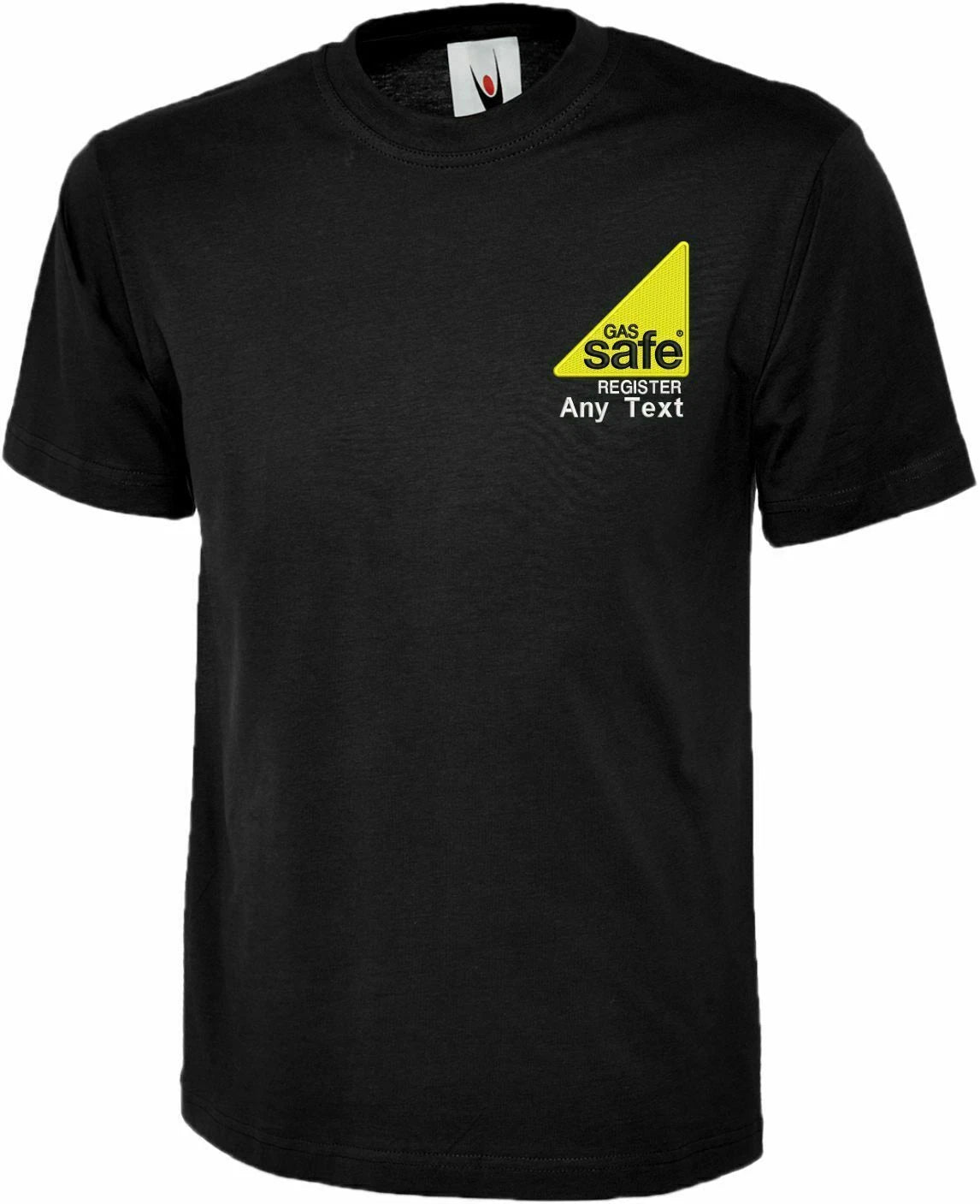 Personalised Embroidered GAS SAFE REGISTER Logo T Shirts Workwear Uniform Tops