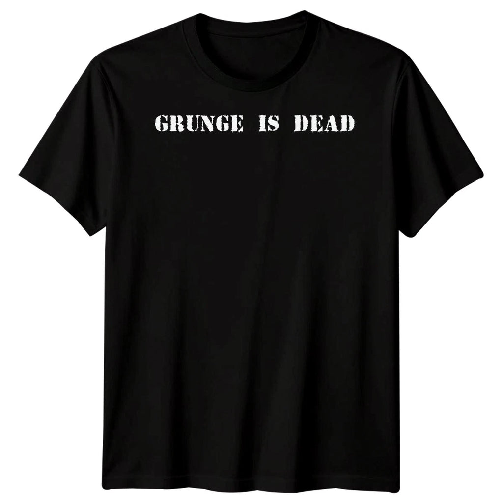 Grunge Is Dead Music Grunge Mens T-Shirt Womens Graphic Tee Vintage Style