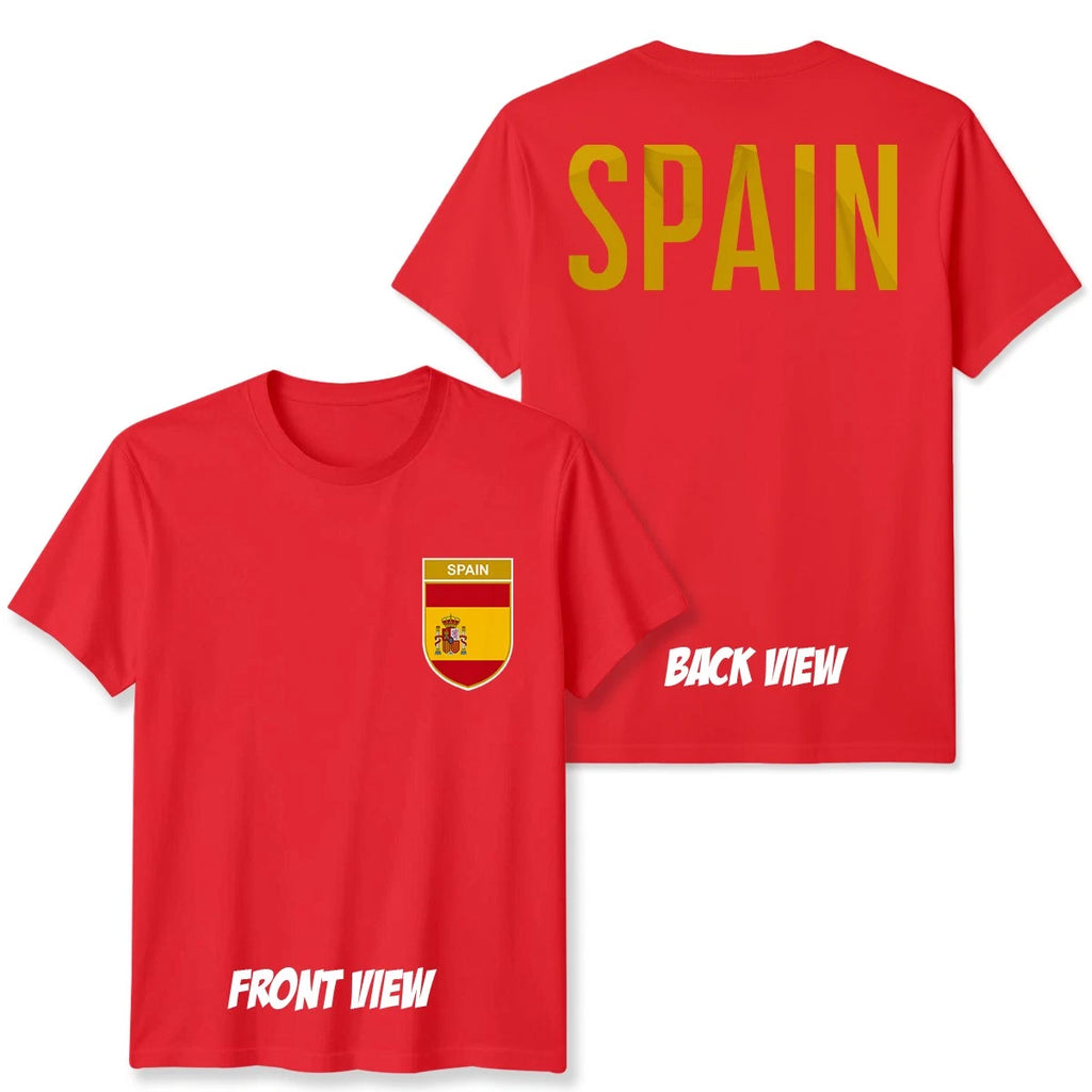 Spain Football Unisex Kids T-Shirt Country Pride Soccer Tee #WC