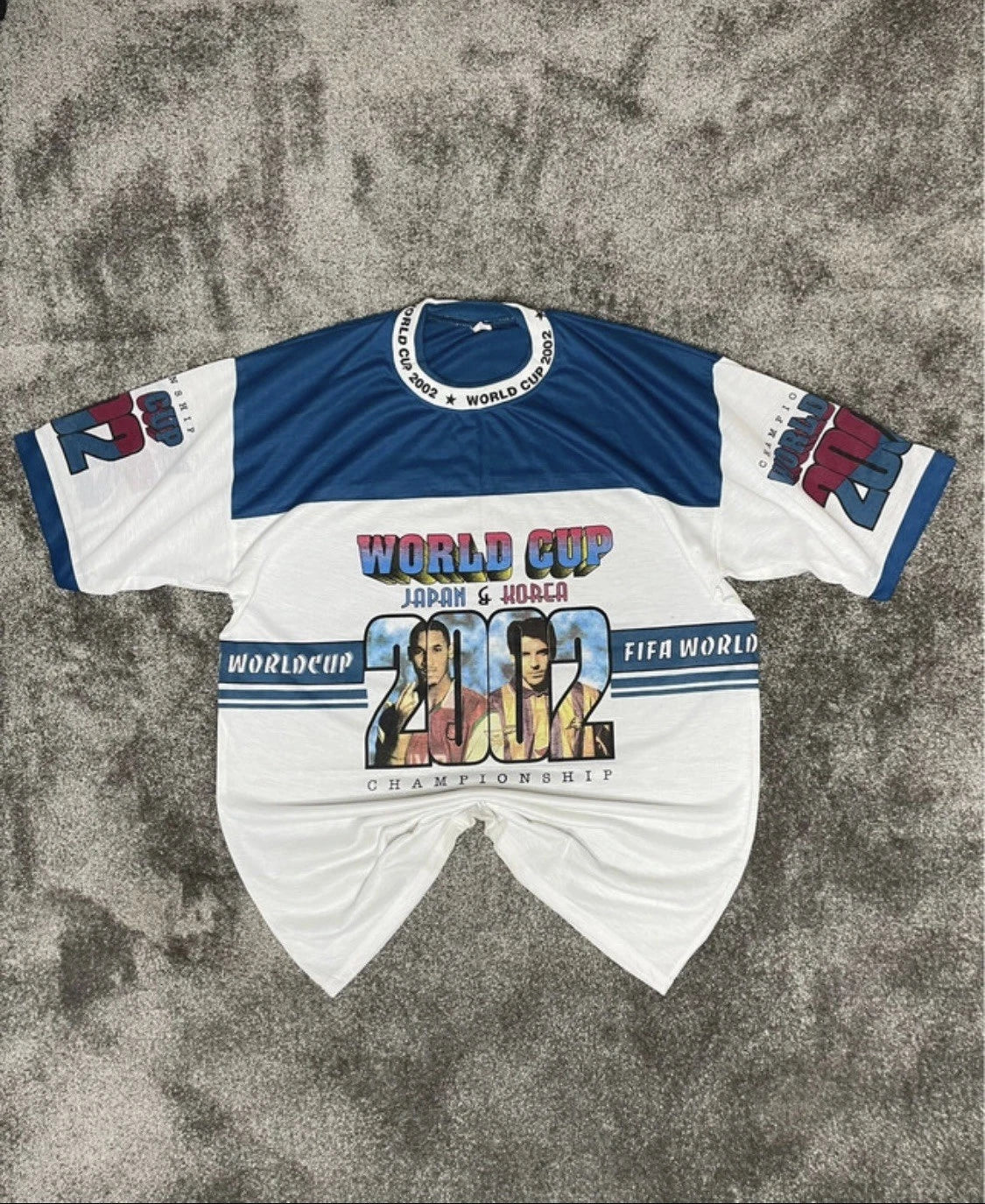 Vintage World Cup 2002 T-shirt Japan Korea Retro Blokecore Jersey Retro Archive
