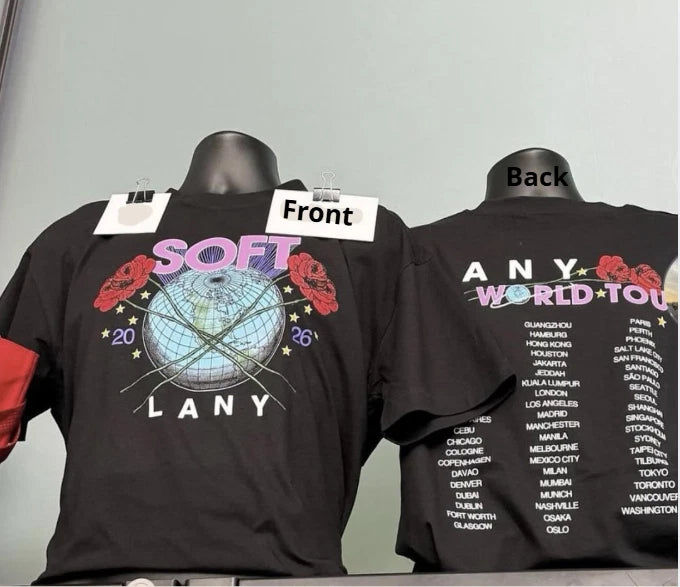 LANY T Shirt A Beautiful Blur Soft Any World Tour 2026 Reprint