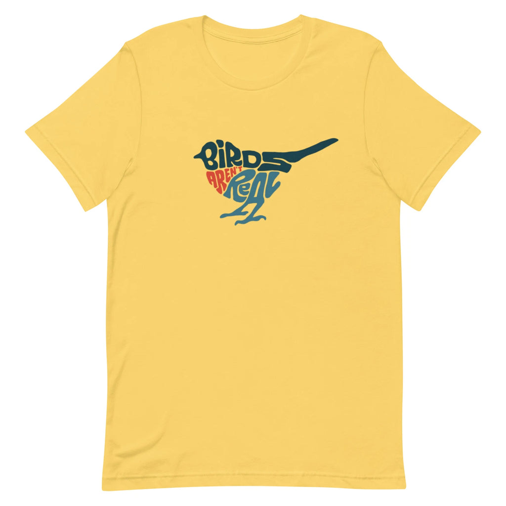 BIRDS AREN'T REAL CONSPIRACY THEORY MOVEMENT *ADULT UNISEX T-SHIRT* ART NATURE