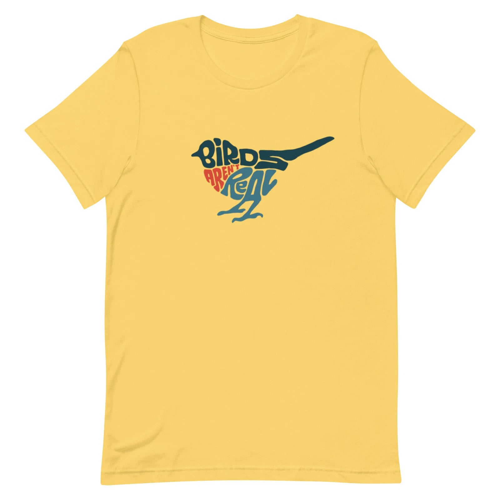 BIRDS AREN'T REAL CONSPIRACY THEORY MOVEMENT *ADULT UNISEX T-SHIRT* ART NATURE
