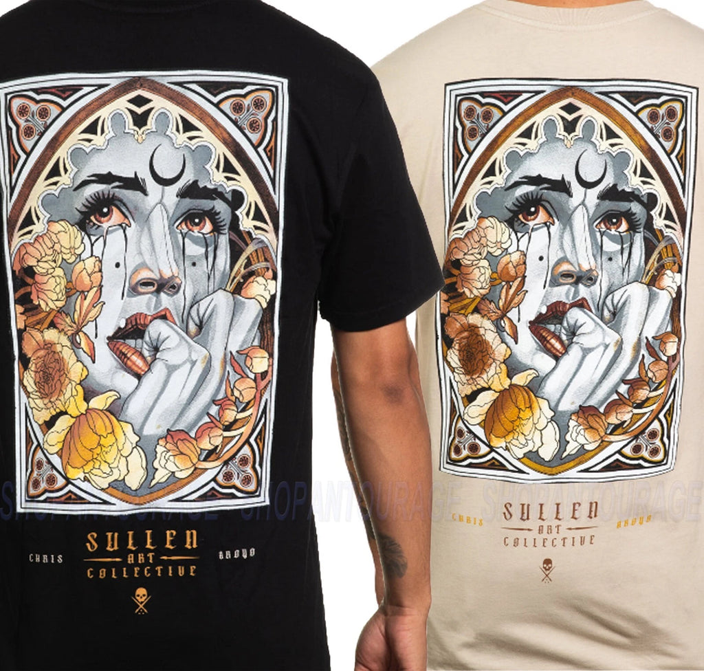 Sullen Aroyo Premium SCM5489 T-Shirt Tattoo Uomo Manica Corta Nuovo | 2 Colori