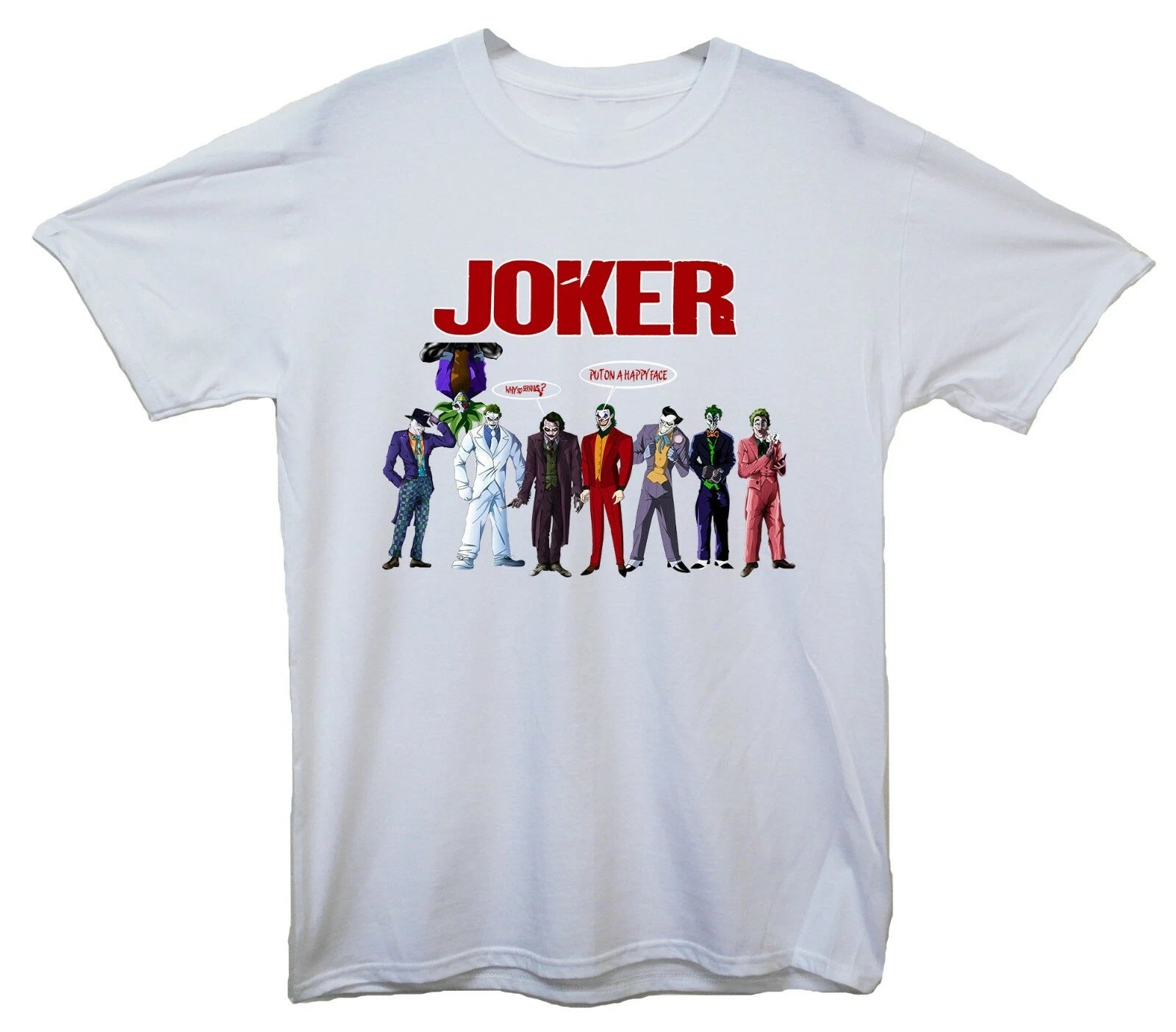 Joker Character Costumes Printed T-Shirt (Joker Inspired)