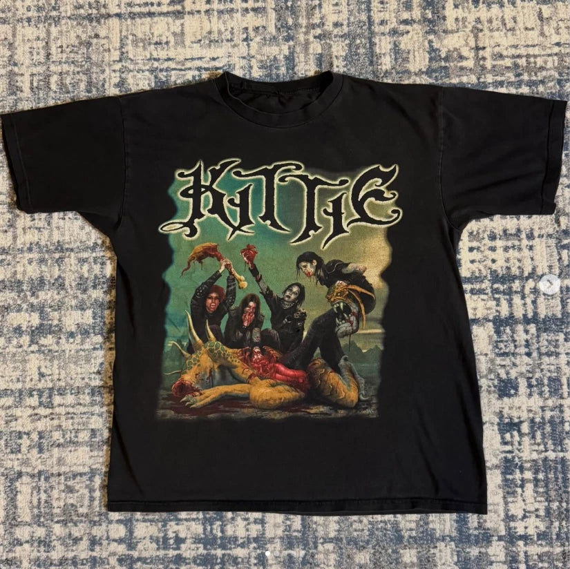 90s KITTIE MORE F*CKING BLOOD Vintage T-Shirt Reprint