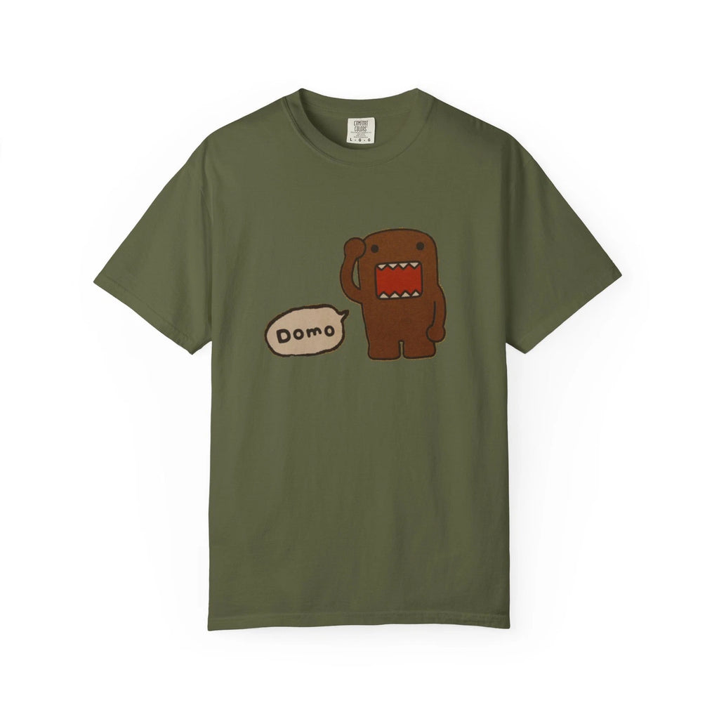 Domo Y2k Design Unisex Garment-Dyed T-shirt, Graphic Tee, Funny Casual Shirt,