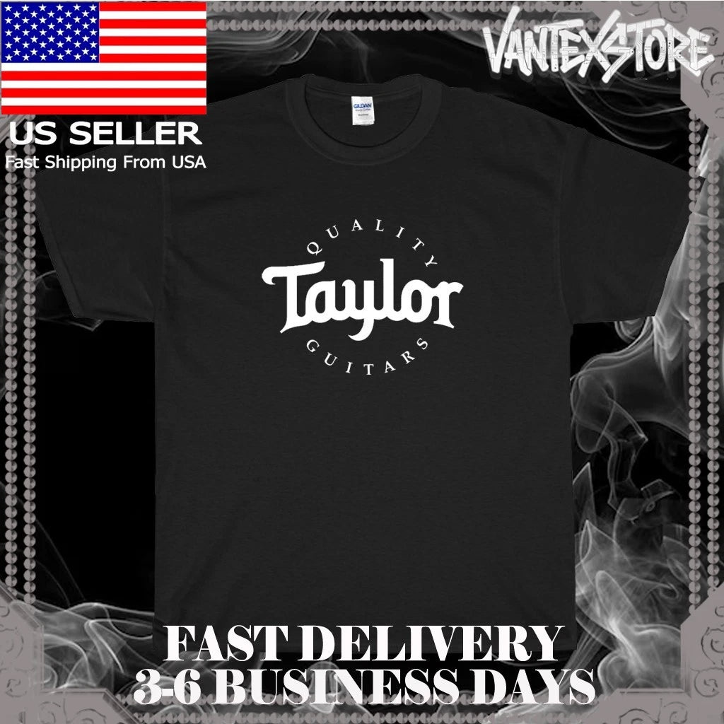 NEW SHIRT TAYLOR GUITARS LOGO MEN'S T-SHIRT FUNNY AMERICAN USA SIZE S-5XL
