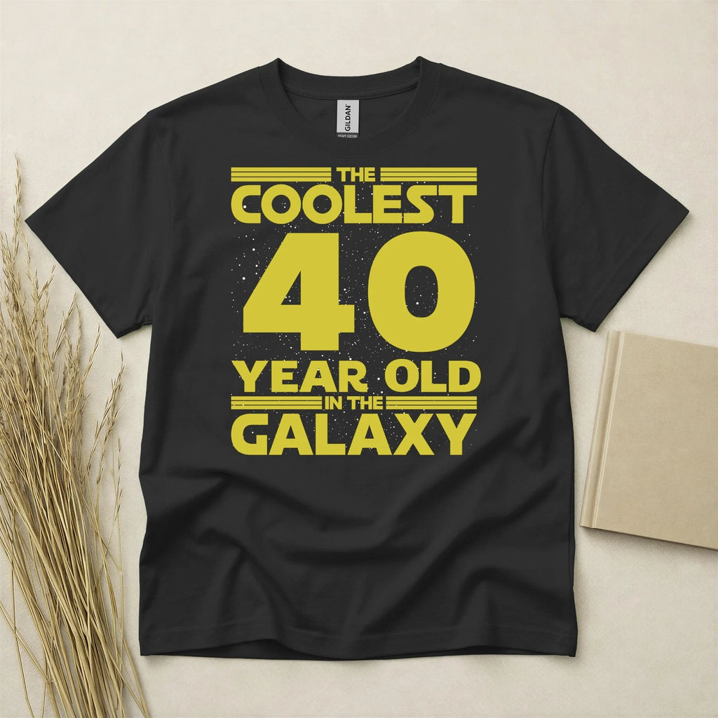 Coolest 40 Year Old In The Galaxy T Shirt Custom Year Gildan Heavy Cotton Tee