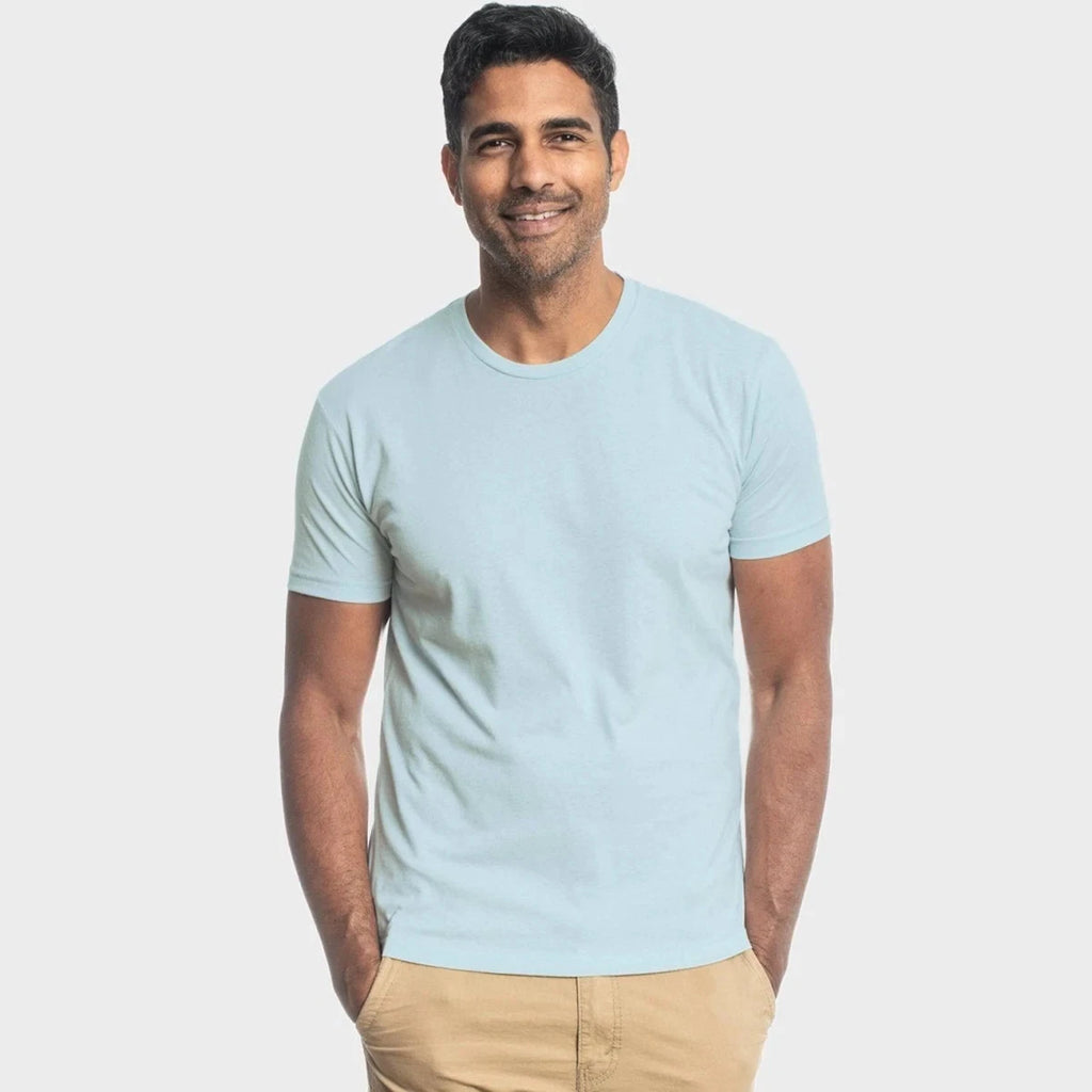 True Classic Classic Baby Blue Crew Neck T-Shirt New