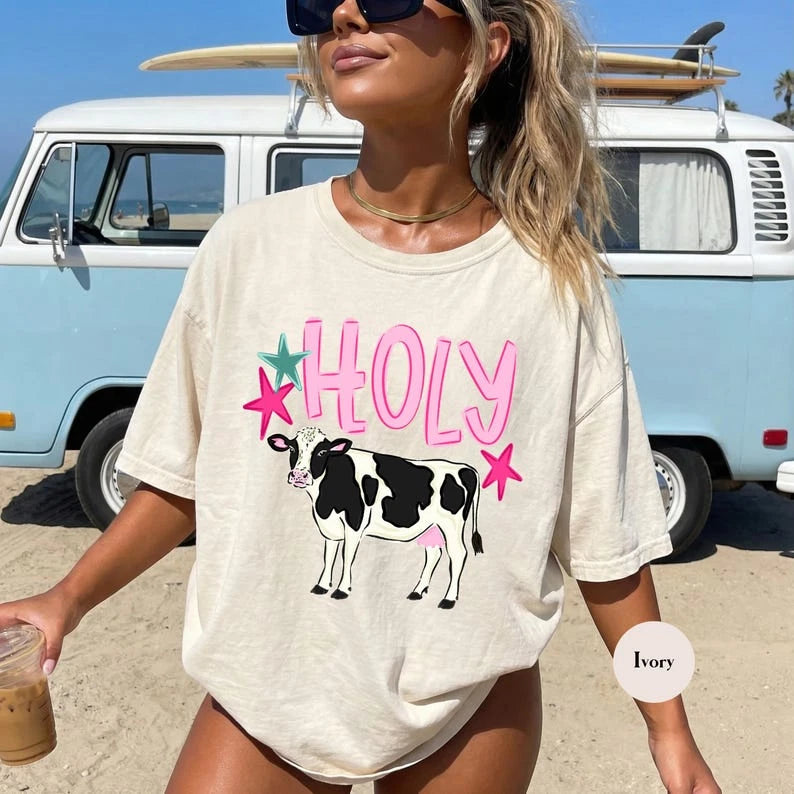 Funny Holy Cow Shirt, Cow Farm Lover Shirt
