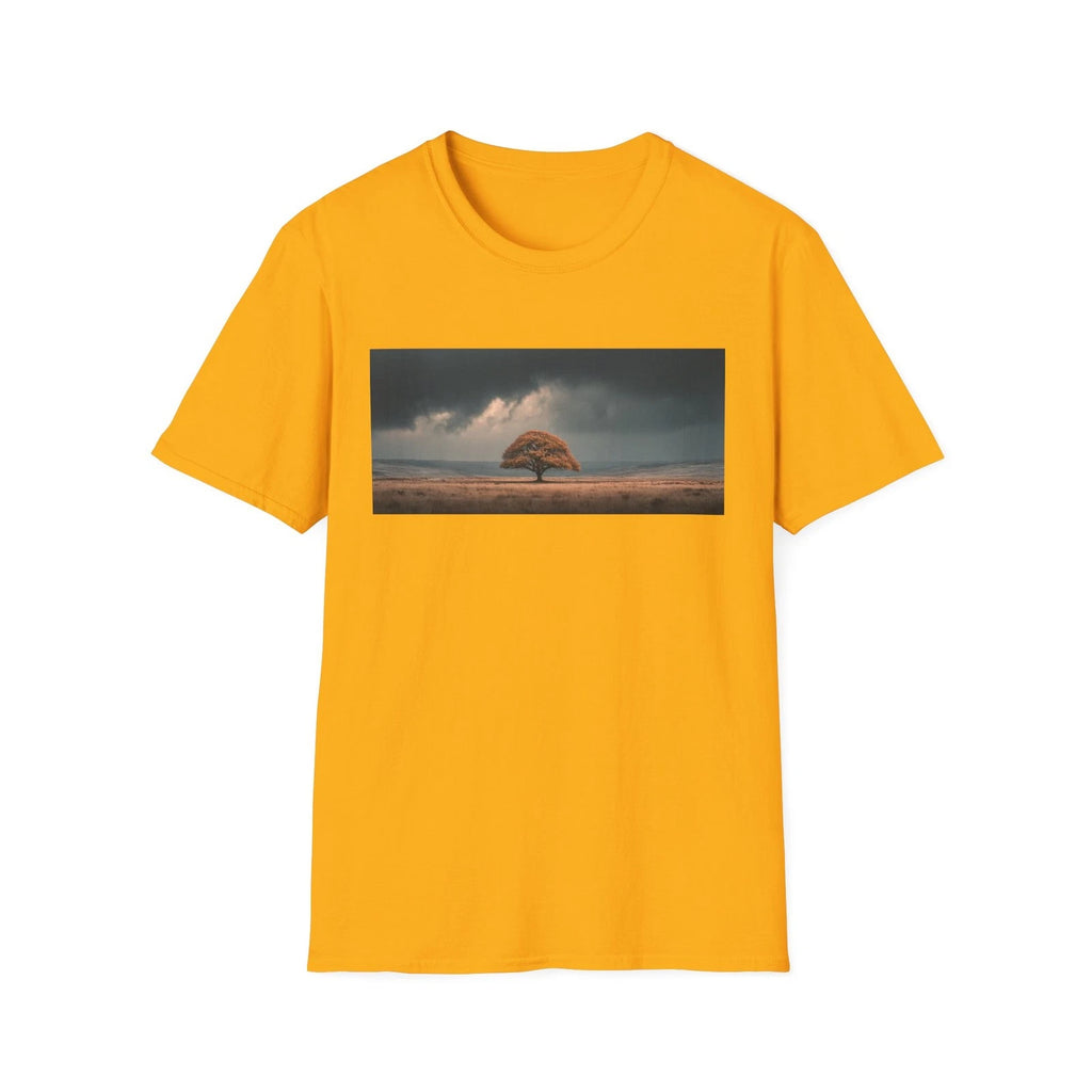 Lone Tree Storm T Shirt | Moody Nature Landscape Graphic Tee | Unisex