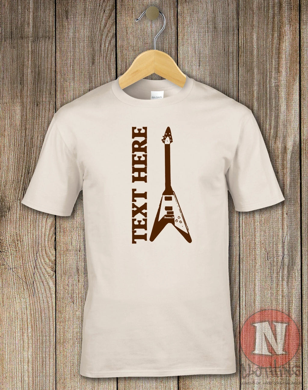 Flying V guitar T-shirt concert gig band tour custom personalized tee