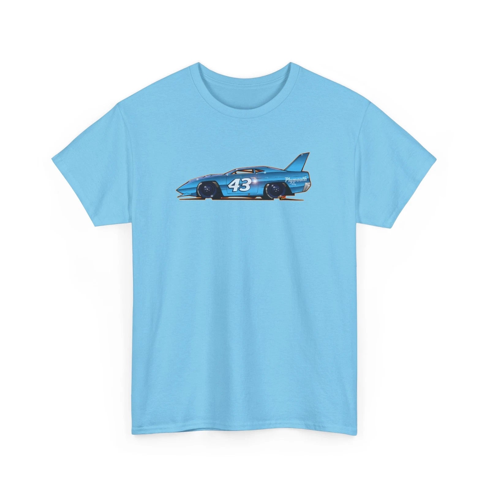 NASCAR Richard Petty 43 Plymouth Collectible Unisex Heavy Cotton Tee 8 Colors