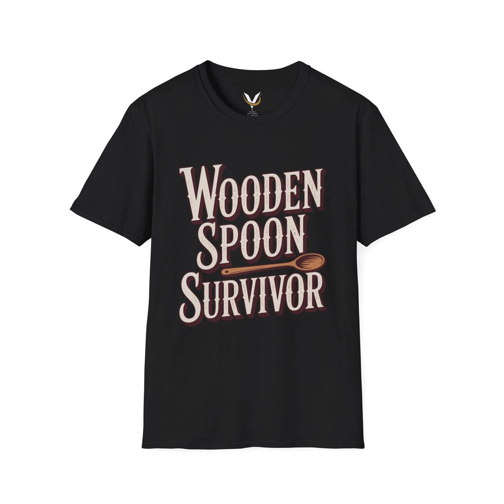 Wooden Spoon Survivor T-Shirt | Retro Kitchen Humor