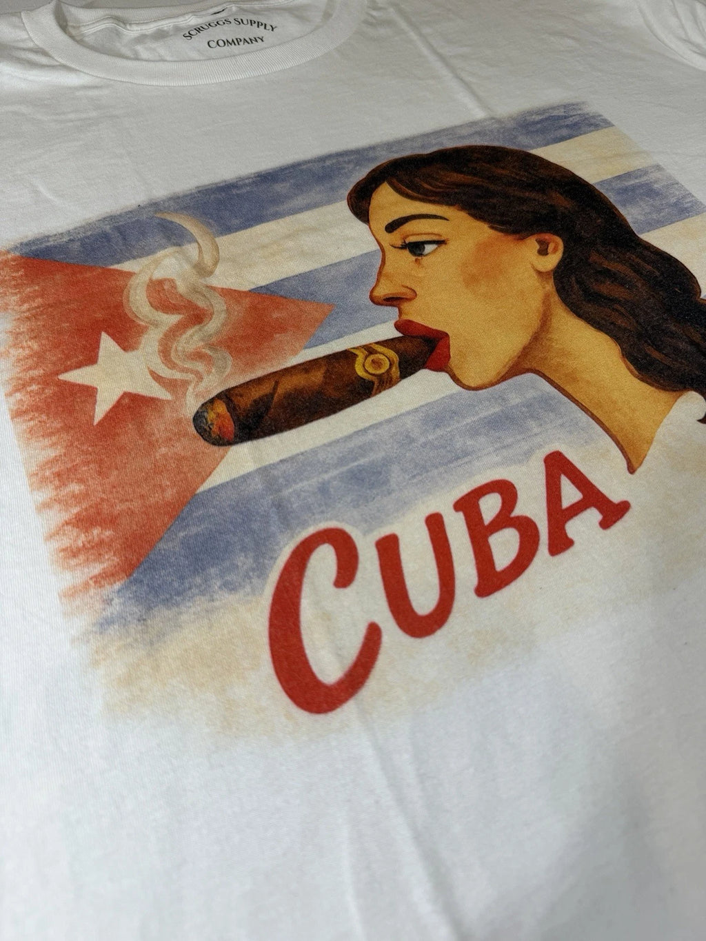 Retro Cuba Cigar Graphic T-Shirt Havana Cuba - New XL