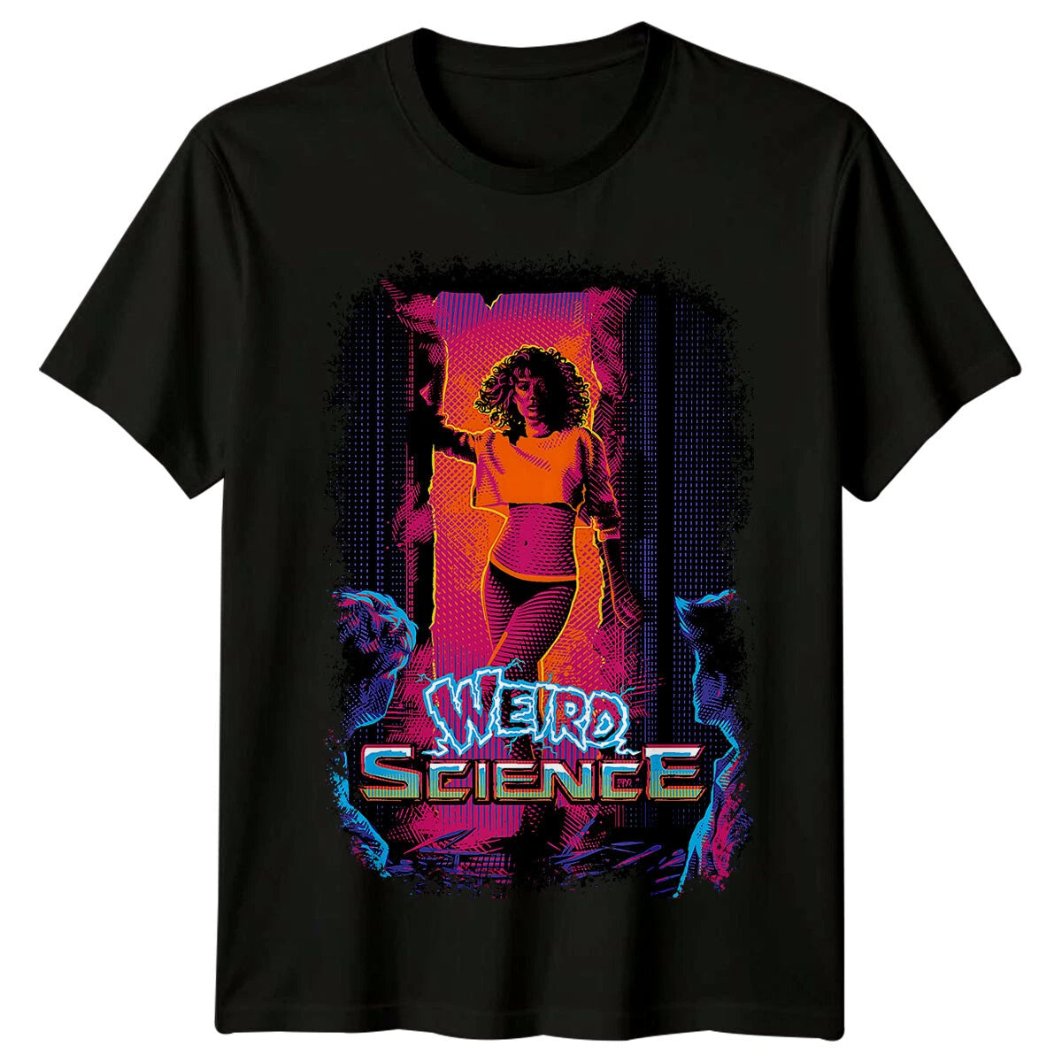 Weird Science (1985) Movie Poster Inspired T-Shirt Retro 80s Tee Unisex