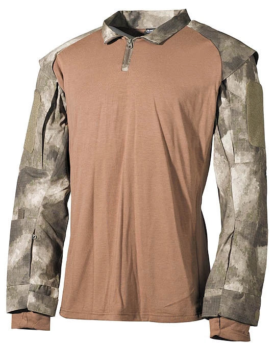 Mfh T-Shirt Long Sleeve Military Men's Tactical T-Shirt