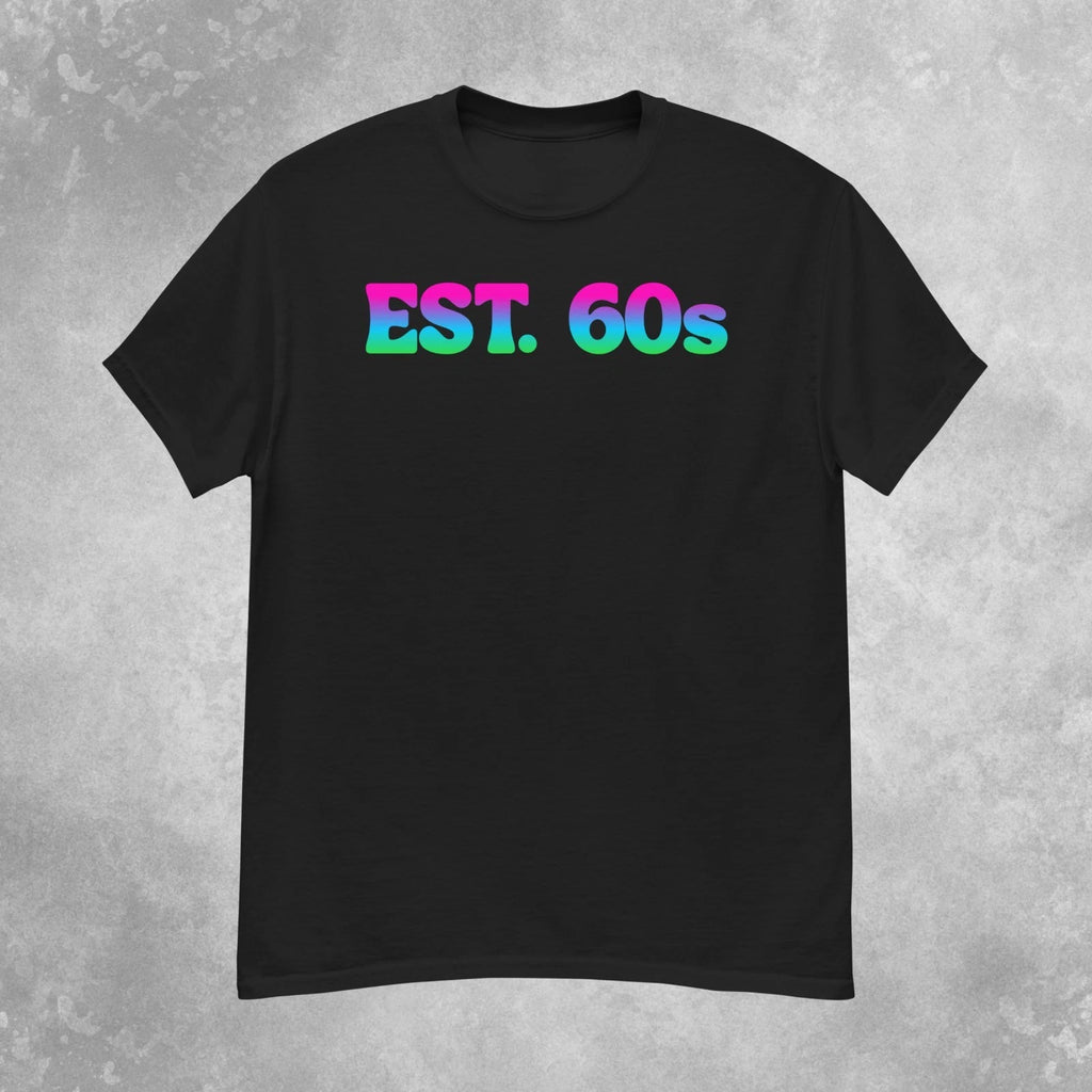 Colorful EST. 60s T-Shirt Mens S-2XL
