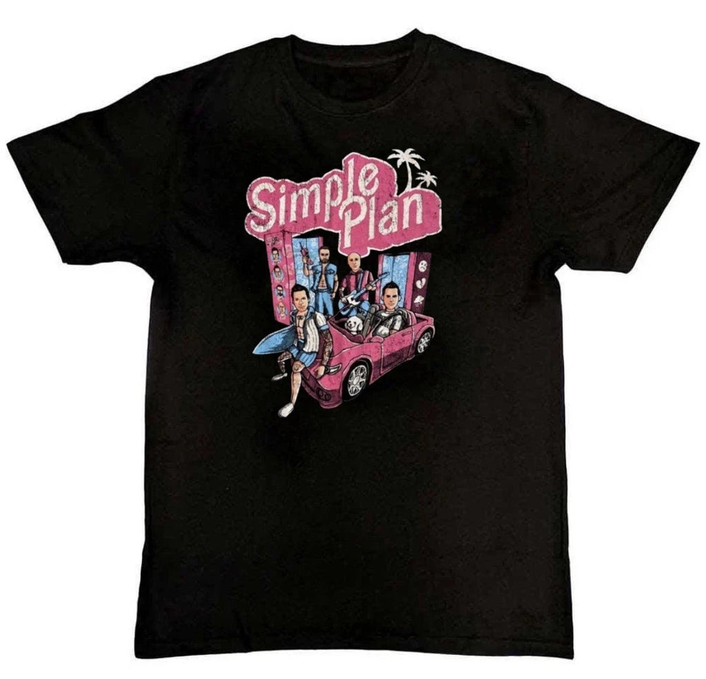 Simple Plan Graphic Print Unisex Mens T-Shirt S M L XL 2 3 4 XL