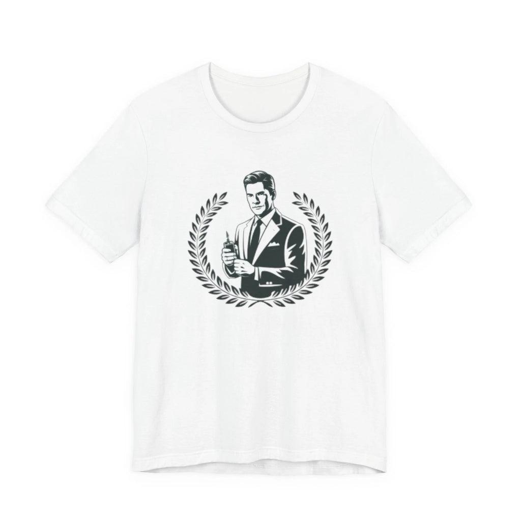 Retro Gentleman Holding Drink Fourth of July tee | Firework Director Shirt