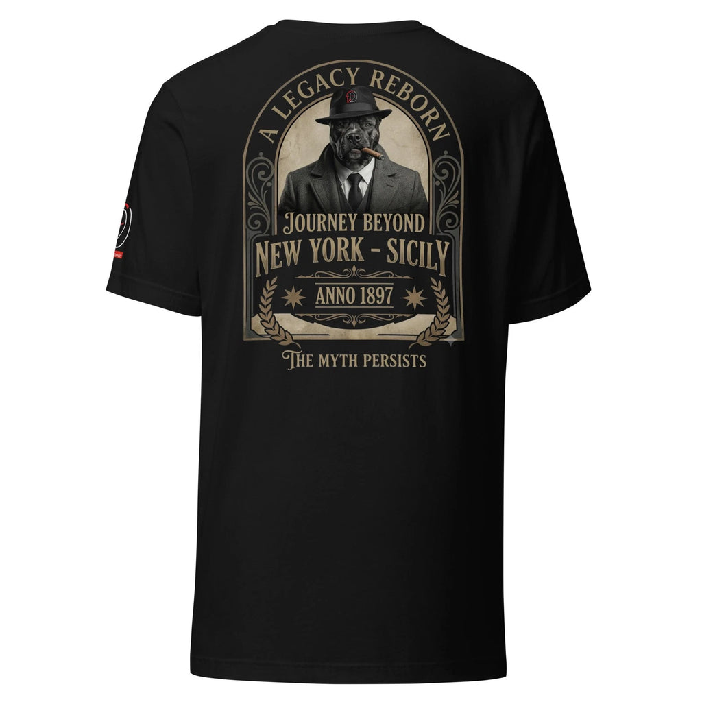 T-Shirt Streetwear "LUKY" New York to Sicily Vintage - Maglietta Grafica Retro