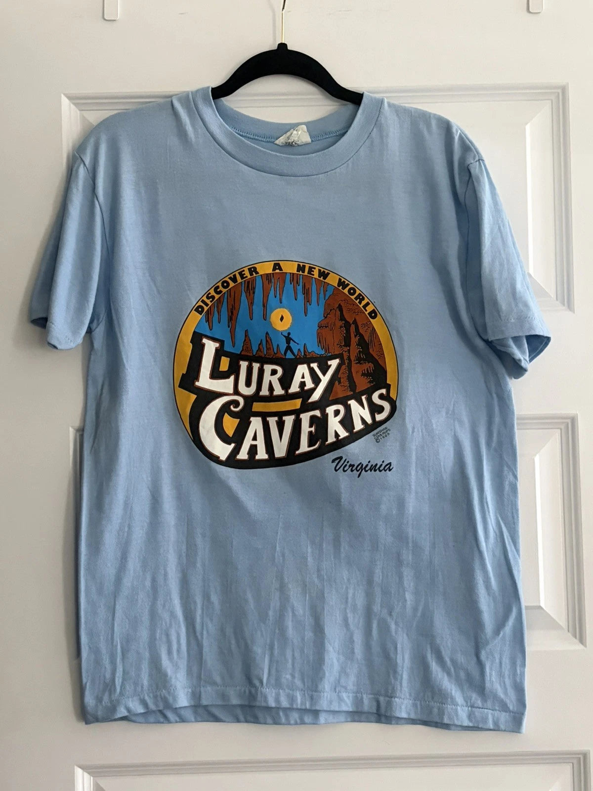 Vintage 80s/90s LURAY CAVERNS T-Shirt Virginia Cave Tourist Soft Made in USA - L