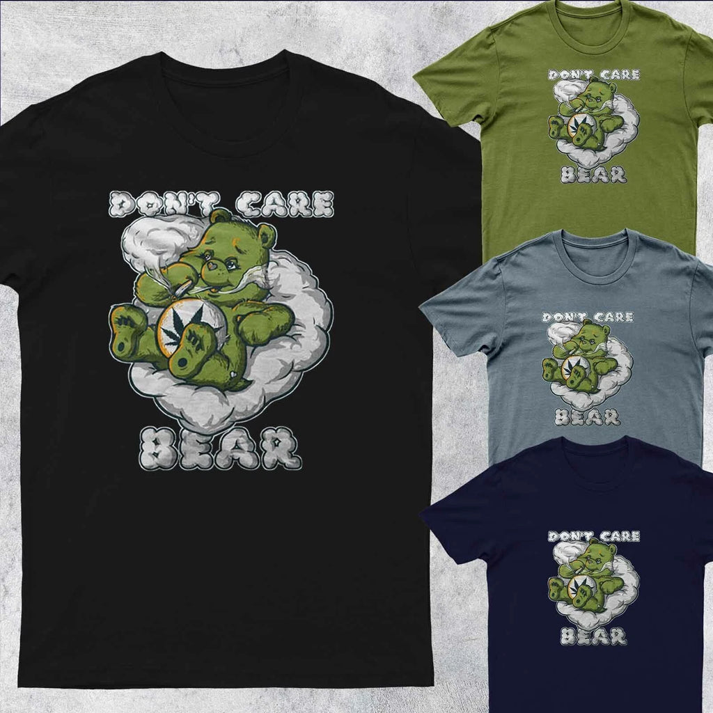 Funny Don't Care Bear Tee Top Classic  Mens T-Shirt #DG