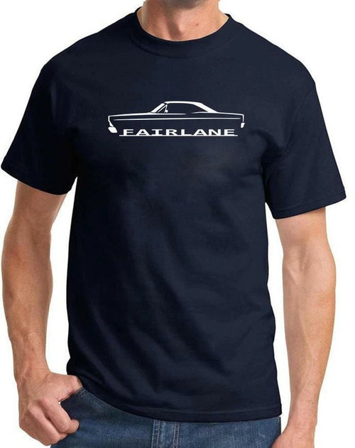 1966 1967 Ford Fairlane Hardtop Classic Outline Design Tshirt NEW COLORS