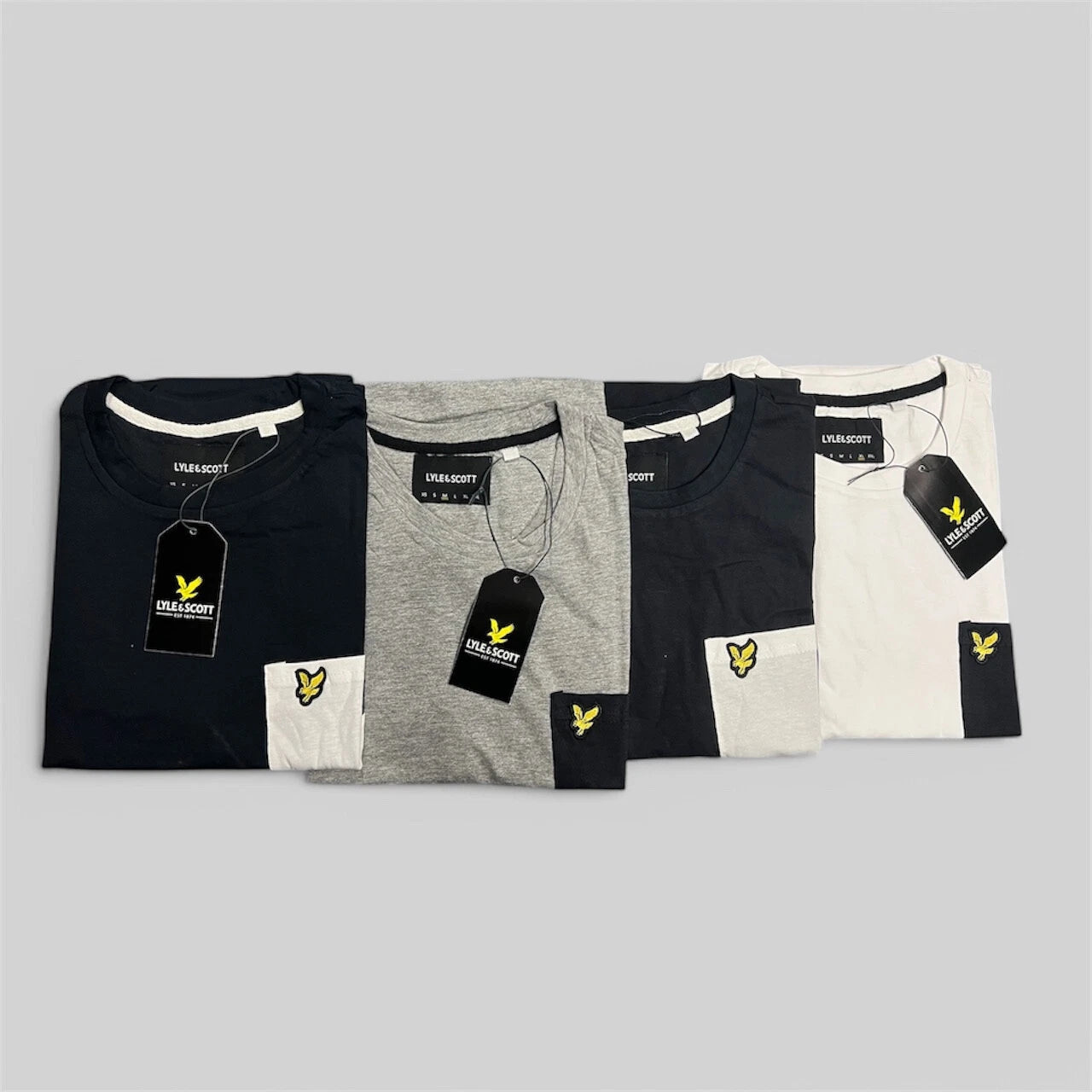 MENS LYLE AND SCOTT CONTRAST POCKET BRAND NEW SHORT SLEEVE T-SHIRT