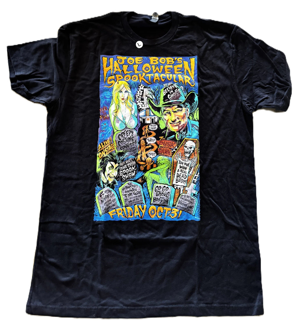 NEW Joe Bobs Halloween Spooktacular 2025 Official T-Shirt Black with Logo