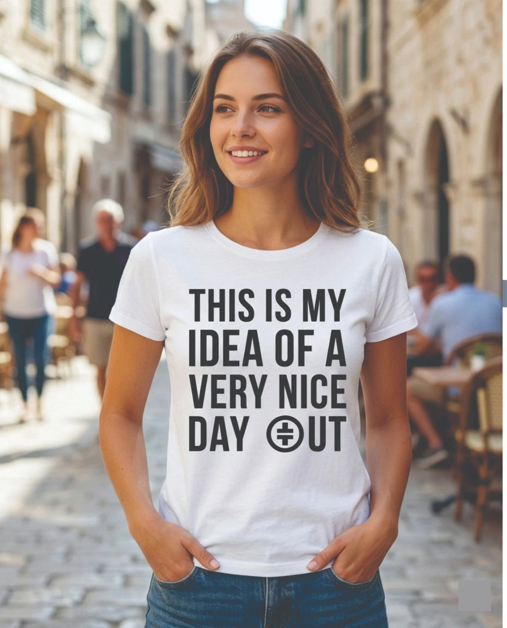 This Is My Idea Of A Very Nice Day Out Adults T-Shirt Meme Viral Top
