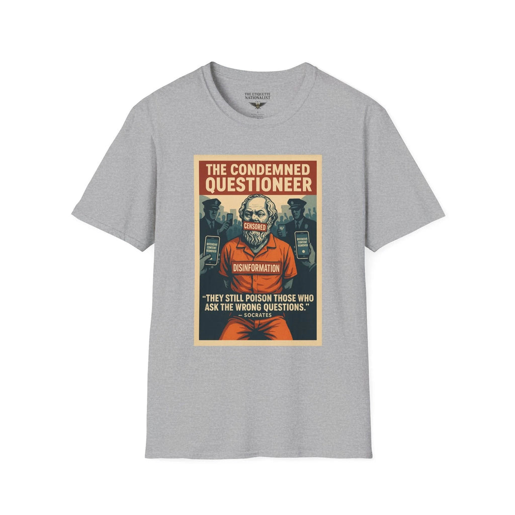 The Condemned Questioner Unisex Graphic Tee Socrates Censorship Philosophy
