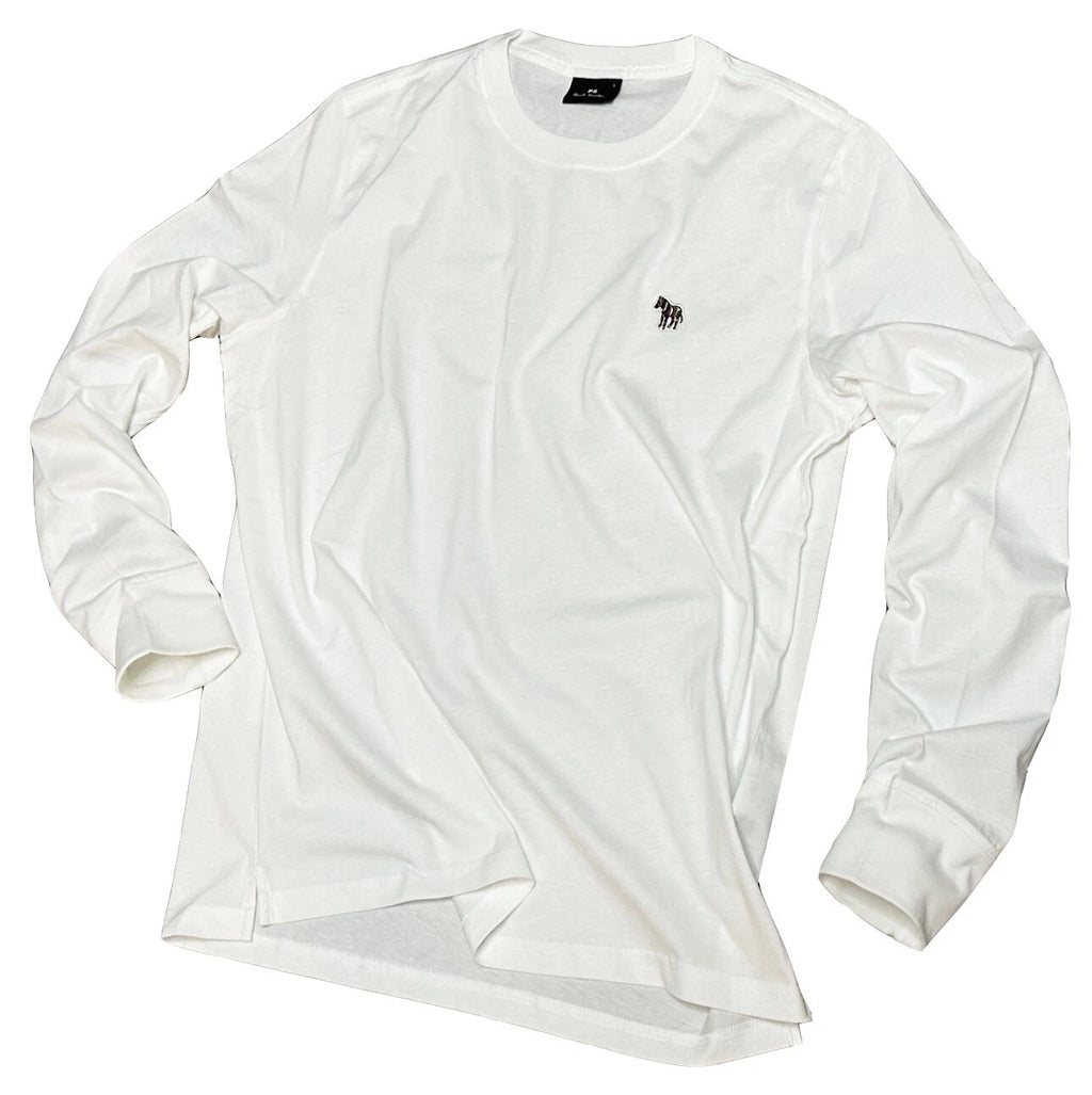 PAUL SMITH LONG SLEEVES MINI ZEBRA ORGANIC COTTON T-SHIRT / TOP RARE BNWT SZ-M