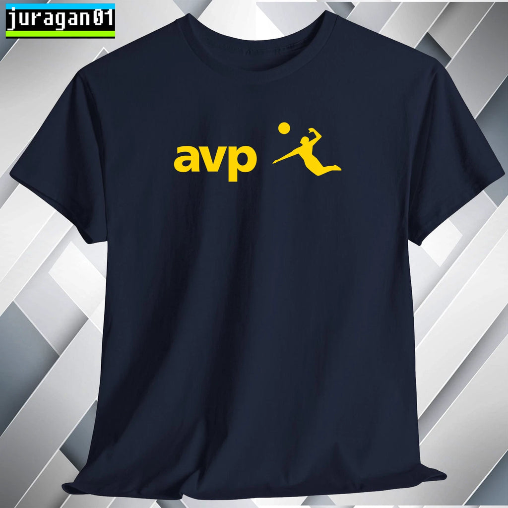 AVP Beach Volleyball Shirt Black Navy White Grey Red Orange Choco Size S to 5XL