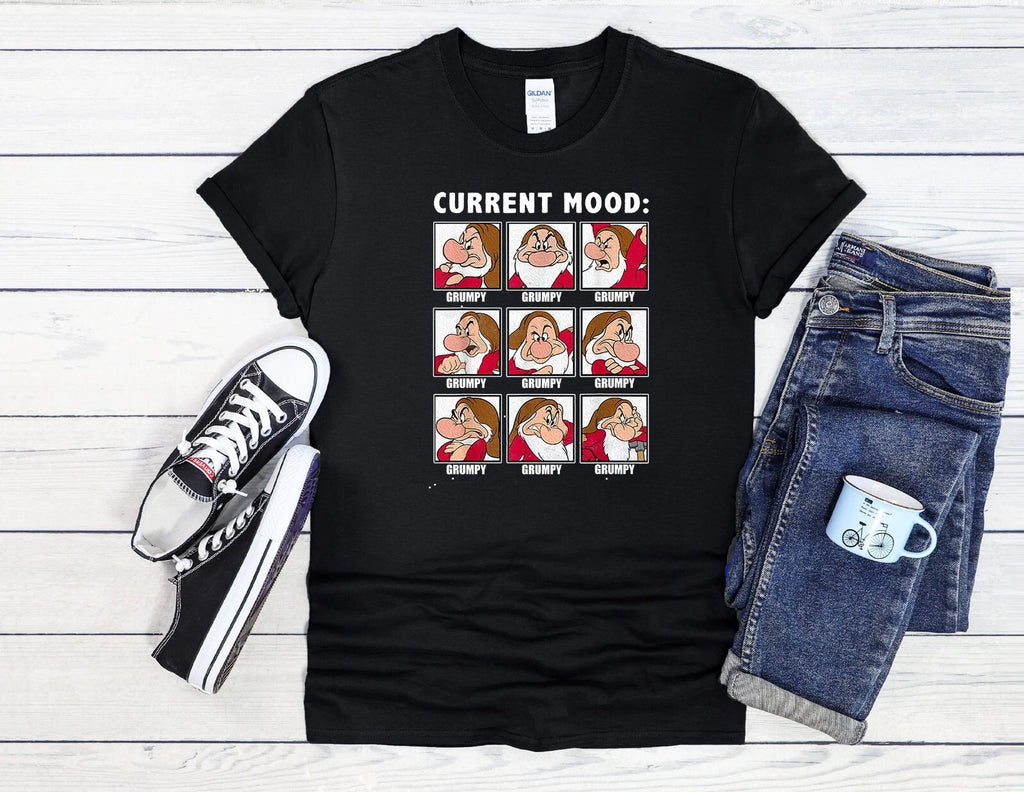 Current Mood Grumpy 9 Faces T-Shirt Men Women Unisex Shirt Hoodie Baseball 4103