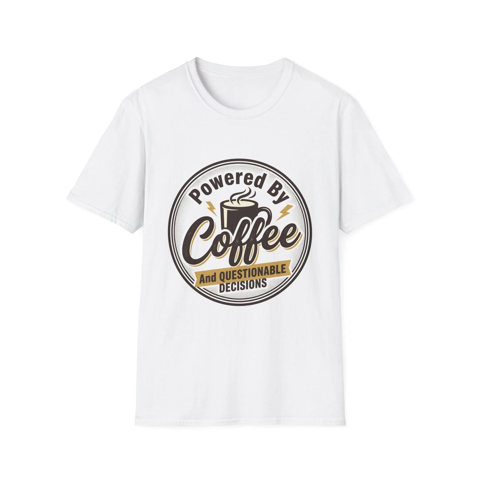 Powered By Coffee T-Shirt | Coffee Mug Graphic Tee