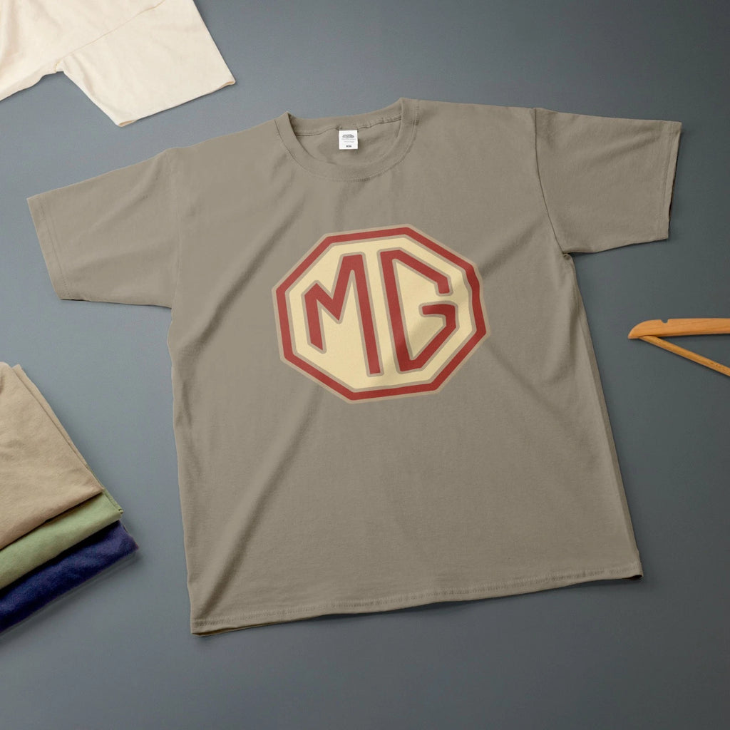 MG Vintage Badge T-Shirt Classic Car Enthusiast OFFICIAL LICENCED PRODUCT