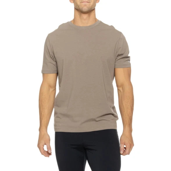 Kenneth Cole Active Tech Crew Neck Short Sleeve T-Shirt Mountain Stone Sz M