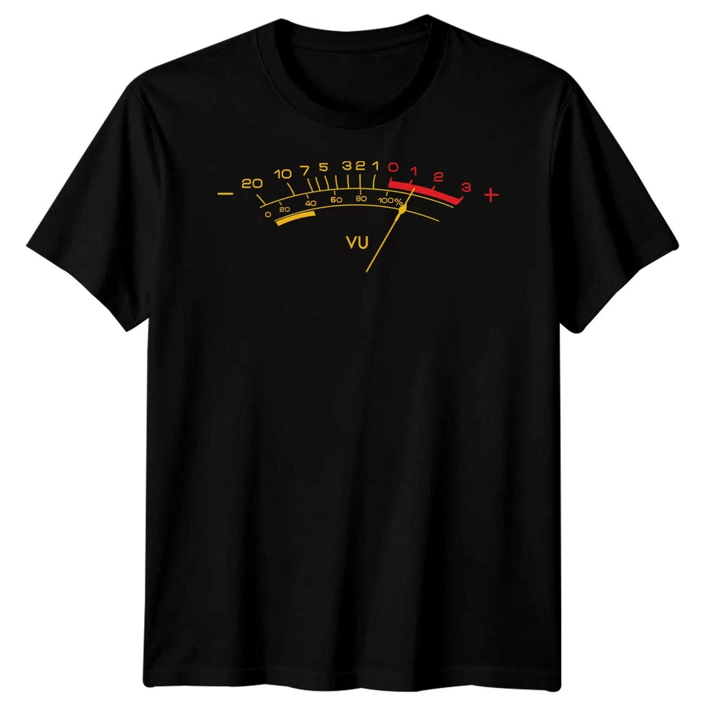 VU Meter Music Production Audio Engineering Mens T-Shirt Womens Graphic Tee