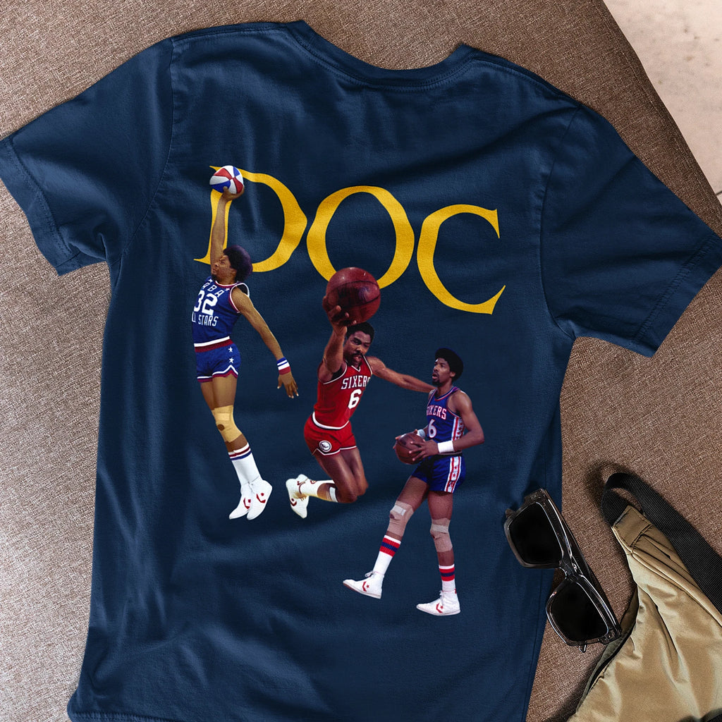 Premium 'DOC' Tee | Julius Erving, Dr. J Basketball Tribute Shirt By OnCulture
