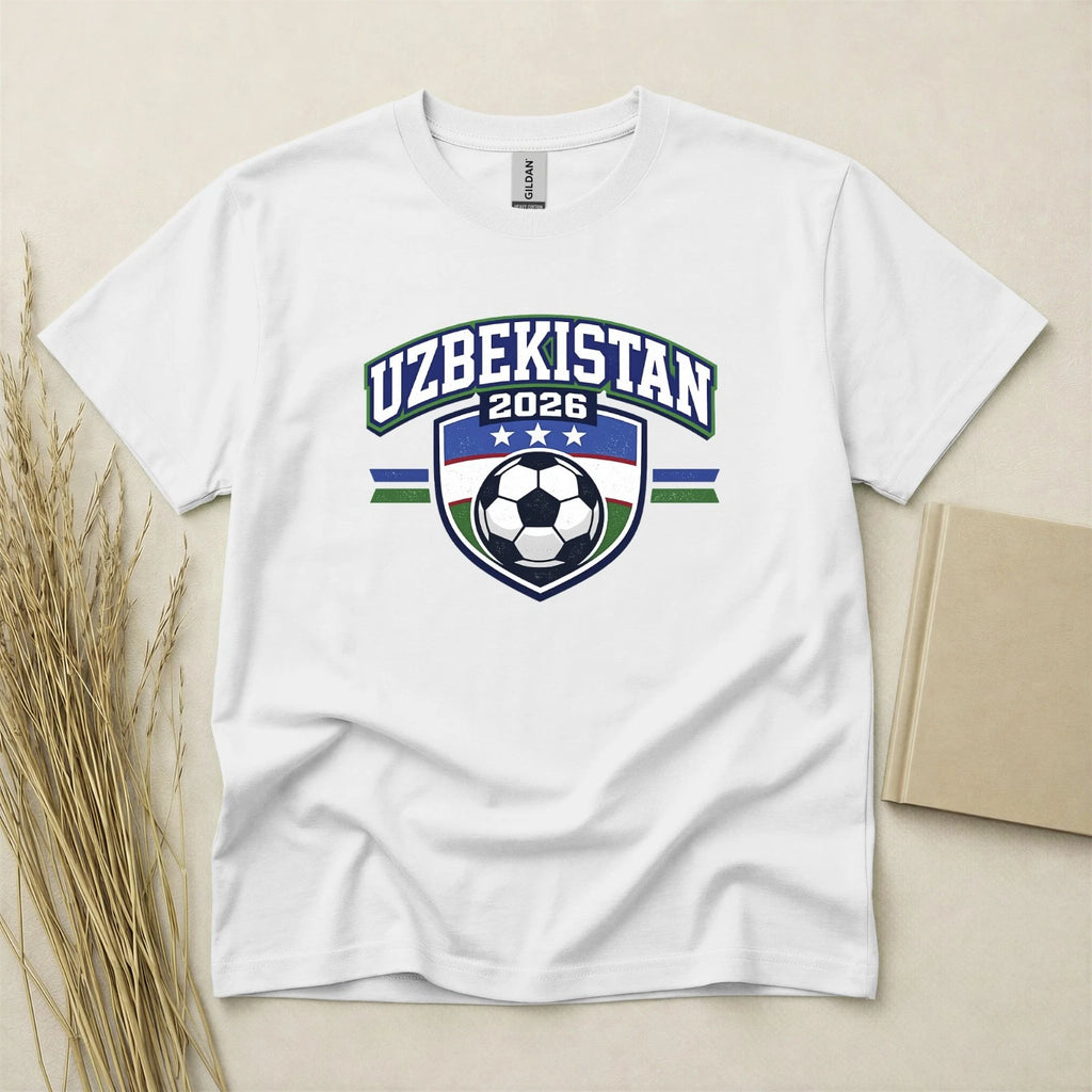 Uzbekistan 2026 Football Fan T Shirt Soccer Supporters Gildan Cotton Gift
