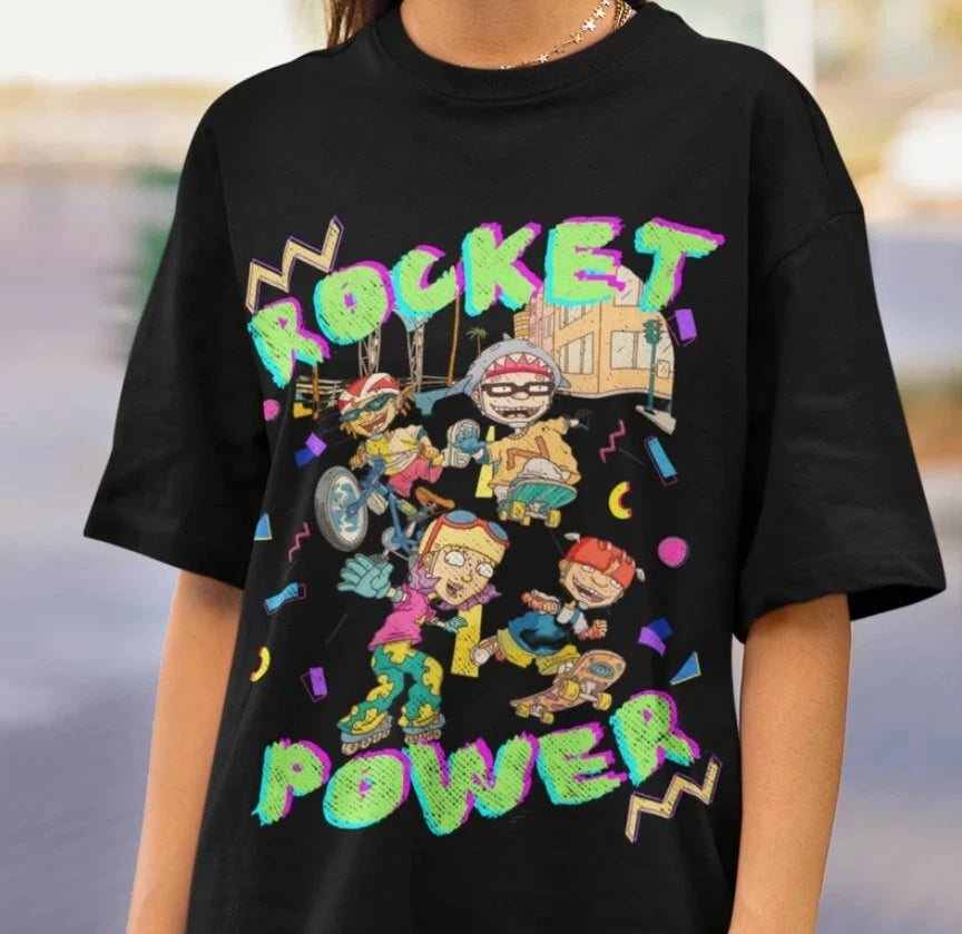 Rocket Power vintage 90's retro y2k tee -100% Cotton Unisex tee
