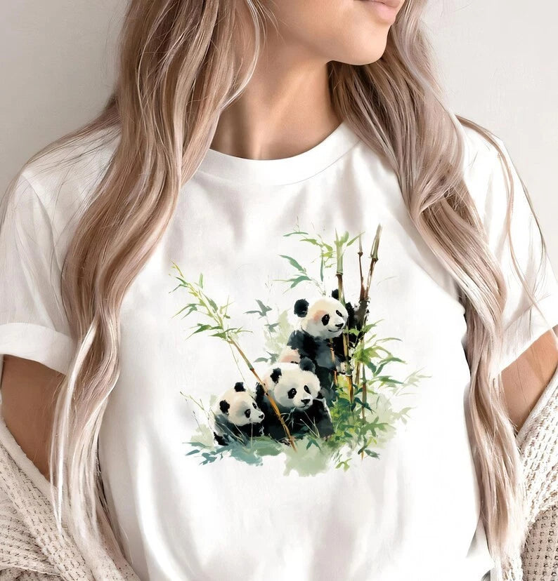 Panda Friends T-shirt, Panda Lover Gift