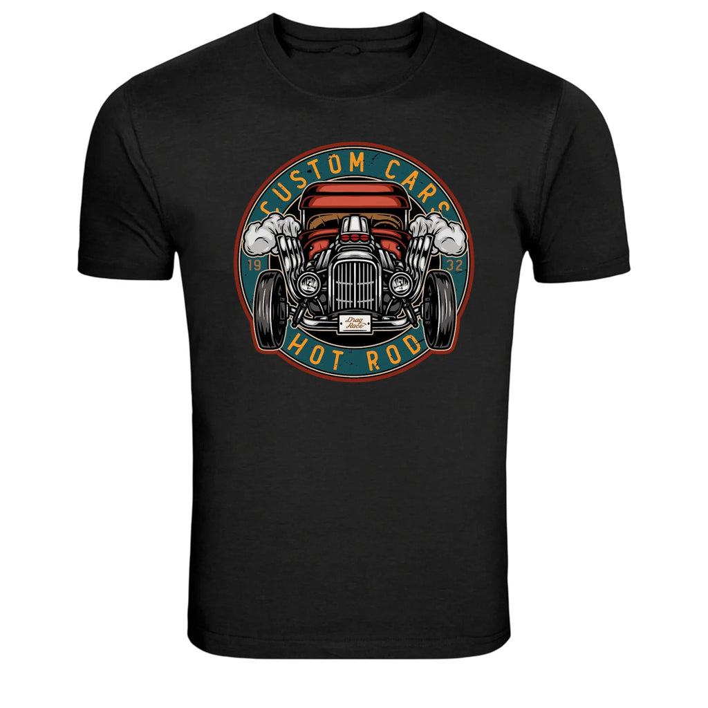 Custom Cars Hot Rod 1932 Drag Race Vintage Graphic Tee