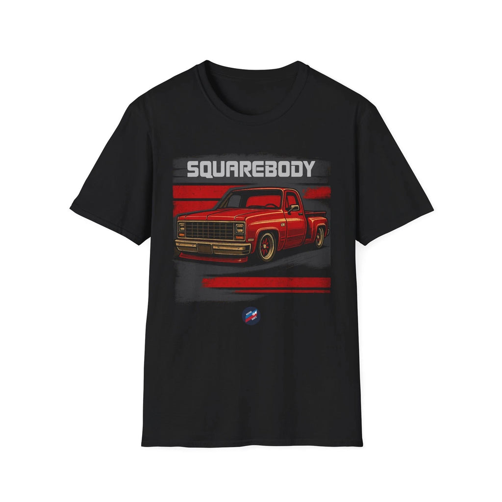 Squarebody Chevy Truck T-Shirt – Slammed Red C10 Classic Pickup Tee