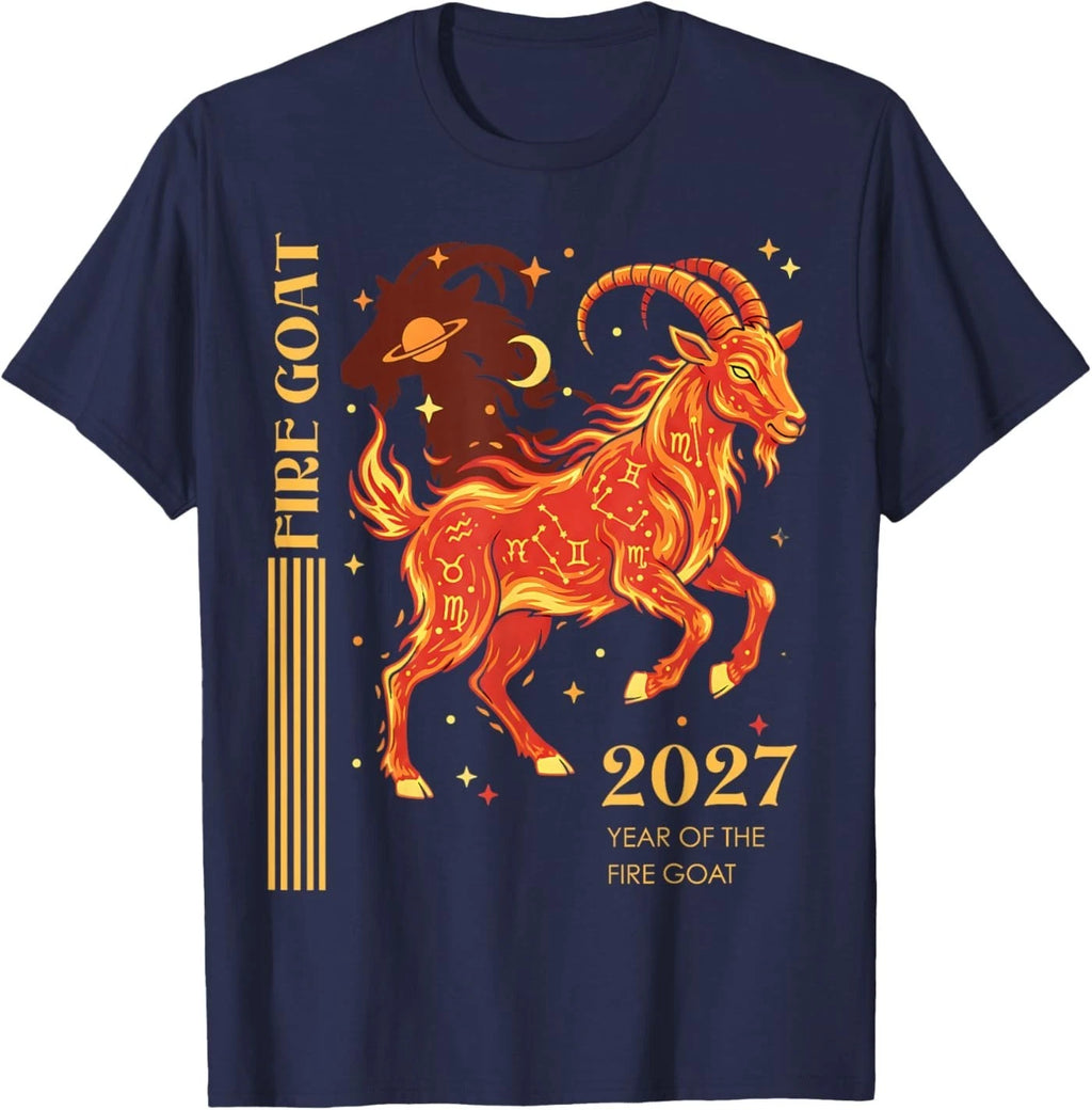Year of the Fire Goat 2027 Zodiac Celestial Chinese Lunar T-Shirt