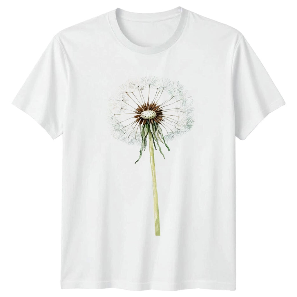 Dandelion Flower Nature Mens T-Shirt Womens Tee Graphic Unisex Top